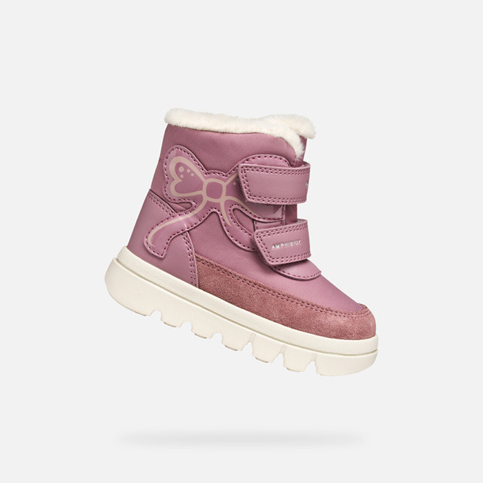 Winter boots WILLABOOM ABX TODDLER Rose Smoke | GEOX