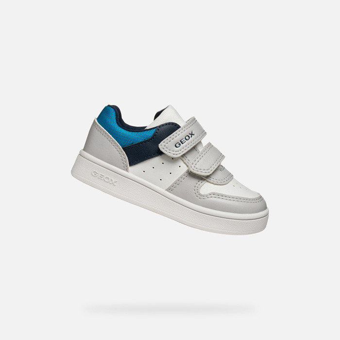 Sneakers with straps ECLYPER TODDLER Pearl/Ocean | GEOX