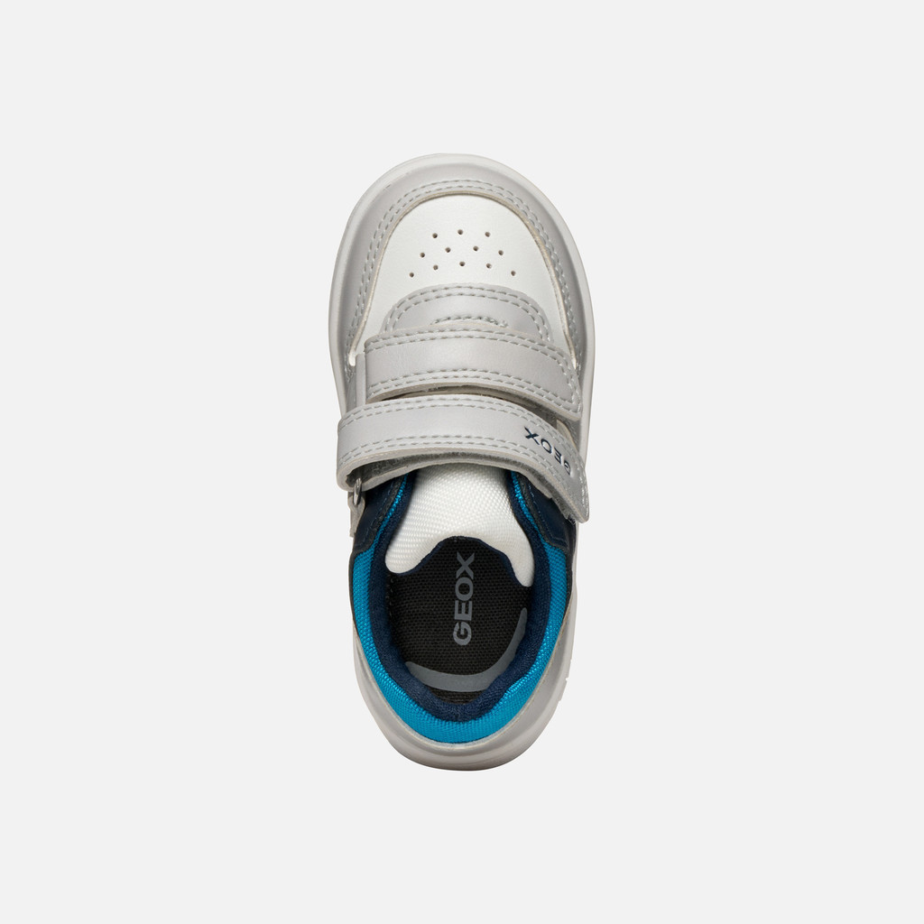 Sneakers with straps ECLYPER TODDLER BOY Pearl/Ocean - image number 5 | GEOX