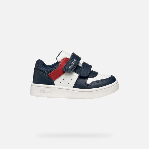 Sneakers with straps ECLYPER TODDLER Navy/White - image number 1 | GEOX