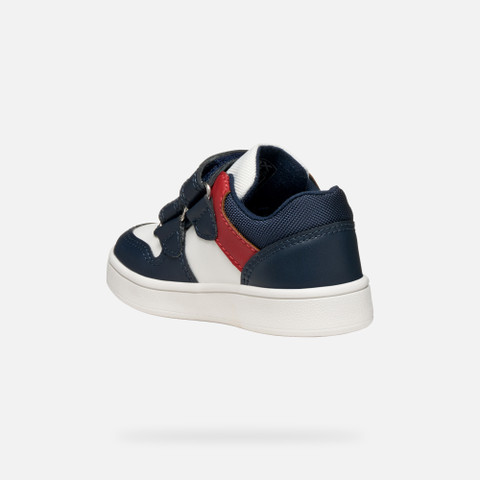Sneakers with straps ECLYPER TODDLER Navy/White - image number 3 | GEOX