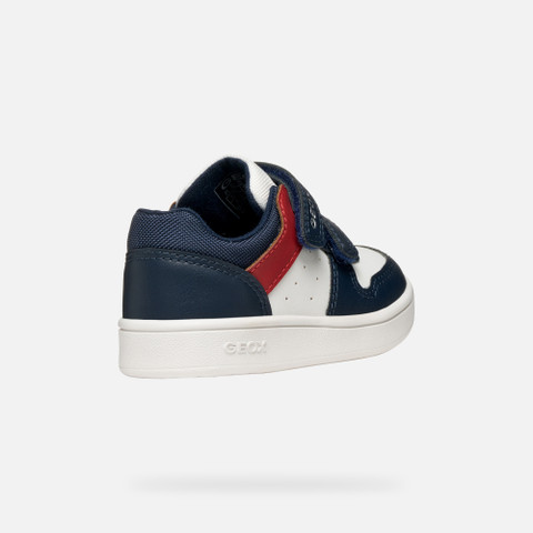 Sneakers with straps ECLYPER TODDLER Navy/White - image number 4 | GEOX