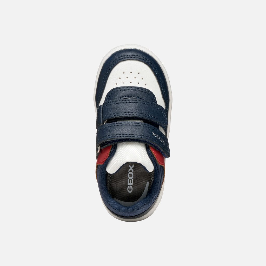 Sneakers with straps ECLYPER TODDLER Navy/White - image number 5 | GEOX