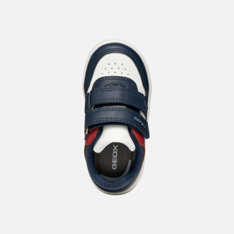 Sneakers with straps ECLYPER TODDLER Navy/White - image number 5 | GEOX