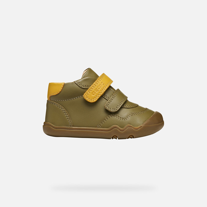 Barefoot STEPPIEUP TODDLER BOY Pistachio/Ochreyellow | GEOX