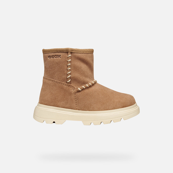 Winterstiefel KIDDARTAH KLEINKIND MÄDCHEN Cognac | GEOX