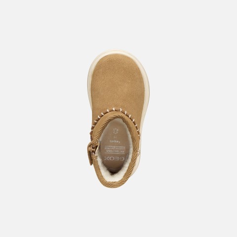 Bottines en daim KIDDARTAH PETITE FILLE Cognac - image number 5 | GEOX