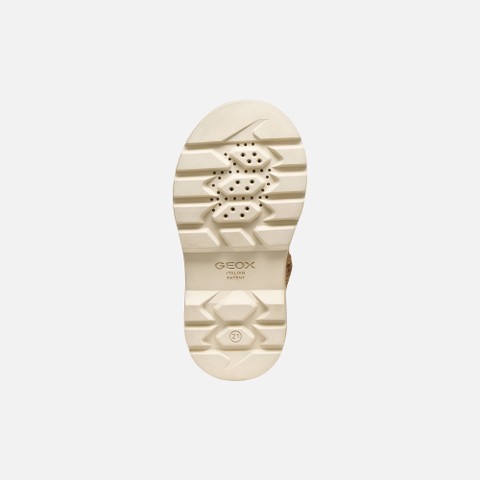 Bottines en daim KIDDARTAH PETITE FILLE Cognac - image number 6 | GEOX