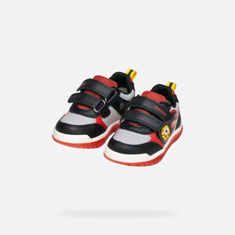 Shoes with lights LIGHTYLOO TODDLER Black/Red - image number 8 | GEOX