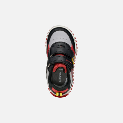 Sneakers with straps LIGHTYLOO TODDLER Black/Red - image number 5 | GEOX