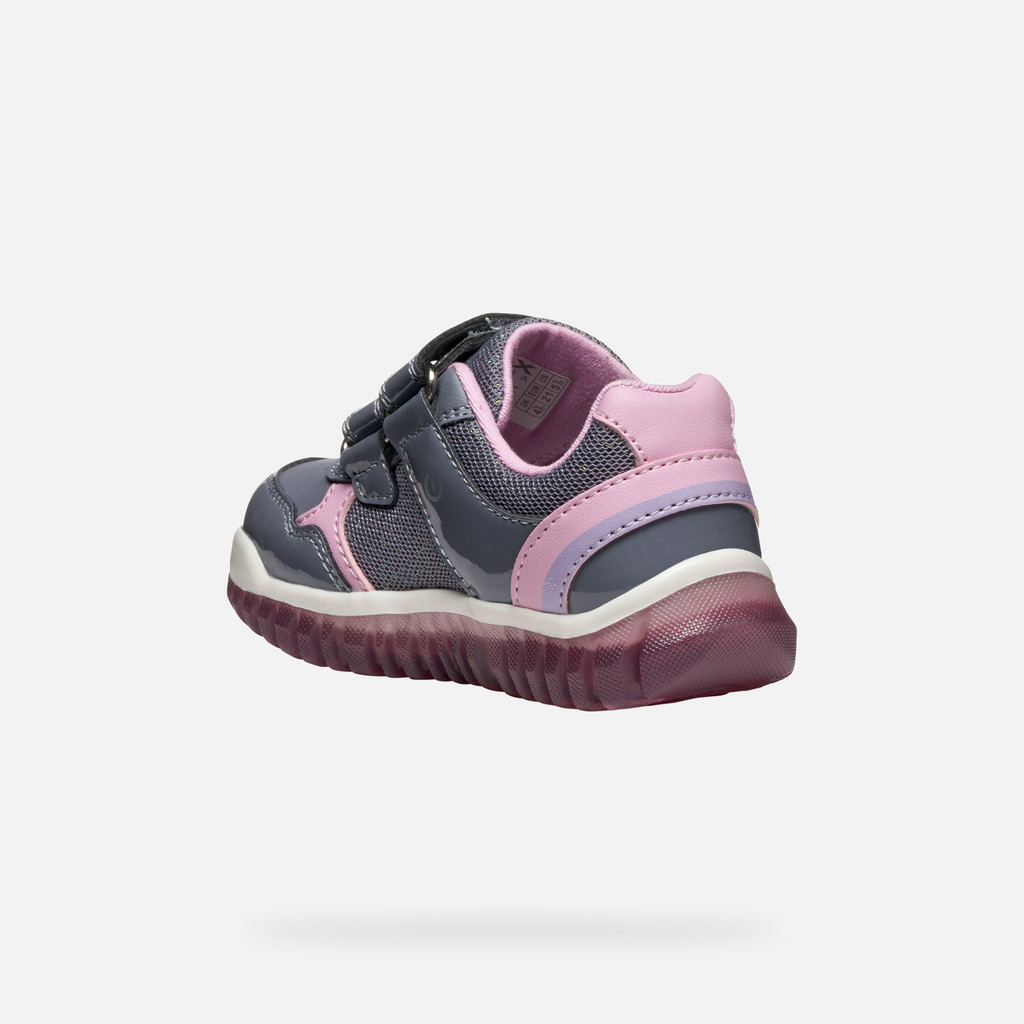Shoes with lights LIGHTYLOO TODDLER Gray - image number 3 | GEOX