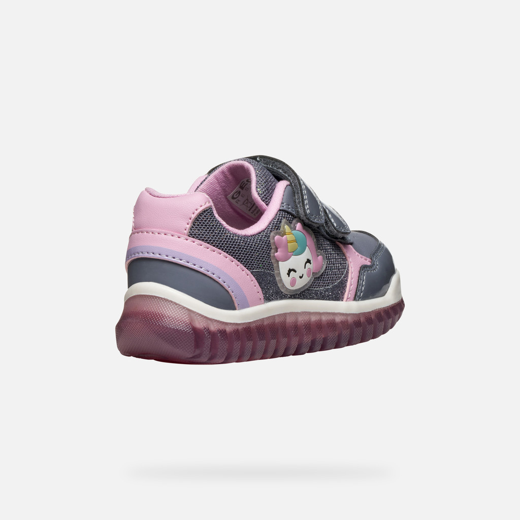 Shoes with lights LIGHTYLOO TODDLER Gray - image number 4 | GEOX