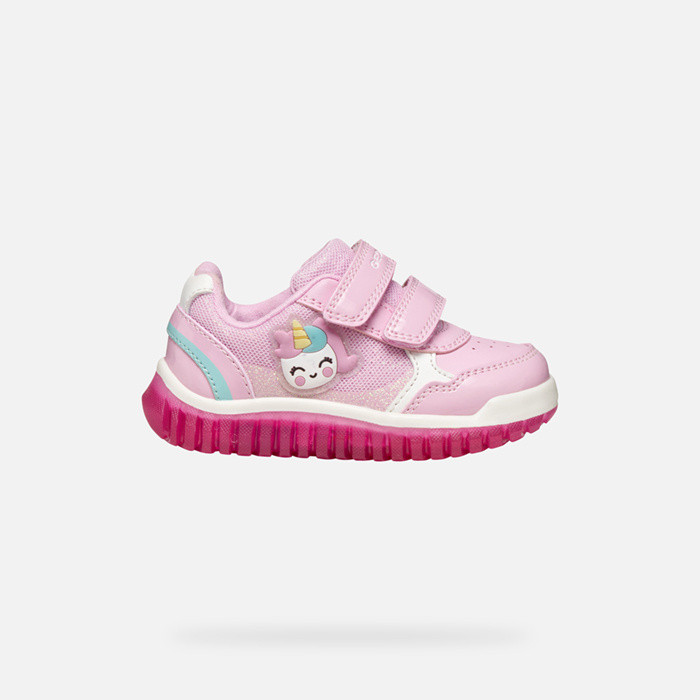 Shoes with lights LIGHTYLOO TODDLER GIRL Pink | GEOX