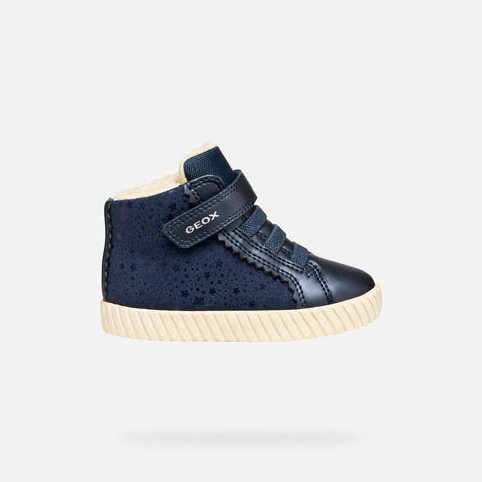 High top sneakers MIRROLESS TODDLER GIRL Navy | GEOX
