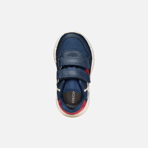 Sneakers with straps FLEXYPER MINI TODDLER BOY Navy/Red - image number 5 | GEOX
