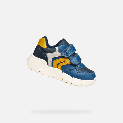 Sneakers with straps FLEXYPER MINI TODDLER BOY Avio/Ochre - image number 0 | GEOX