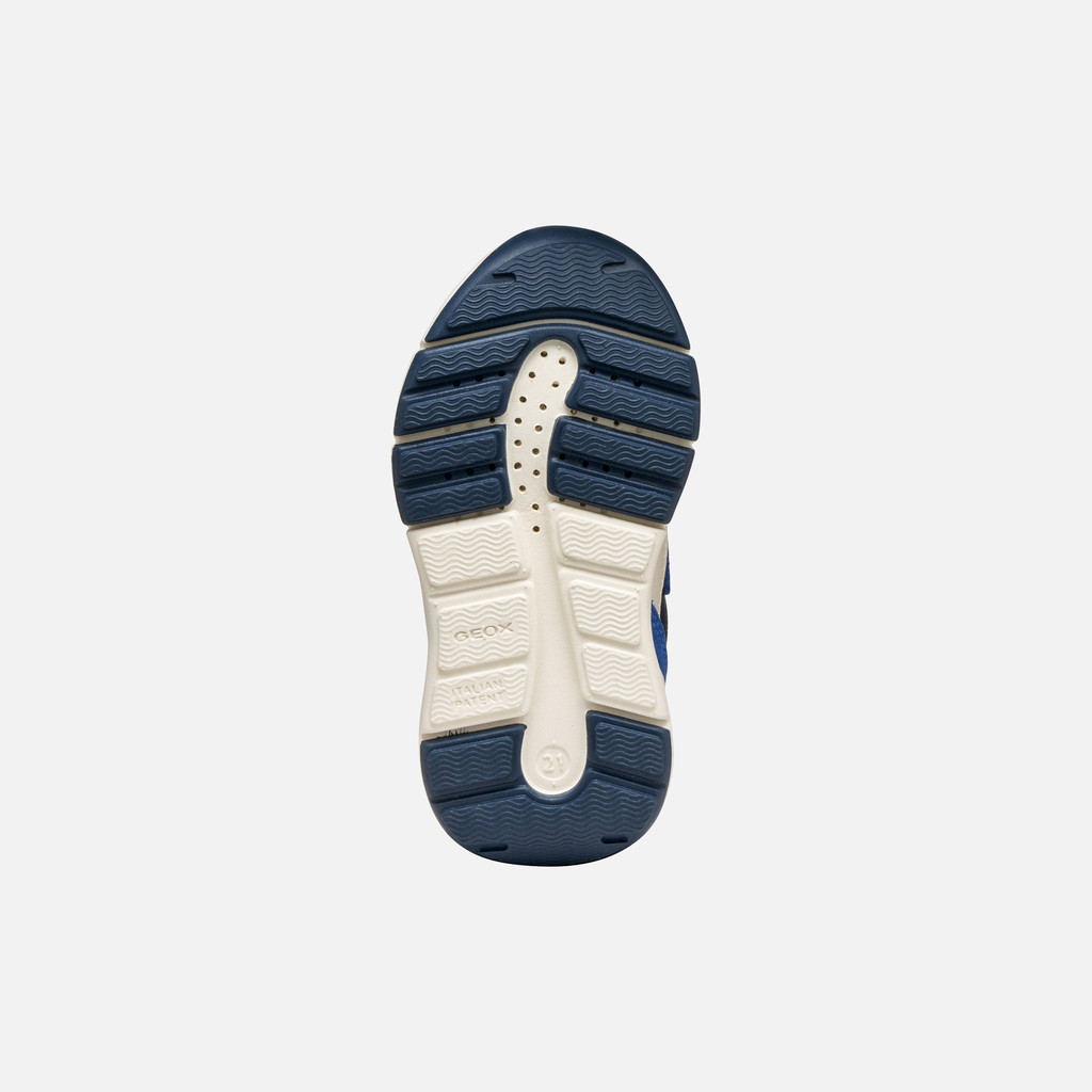 Sneakers with straps FLEXYPER MINI BABY Royal/Red - image number 6 | GEOX