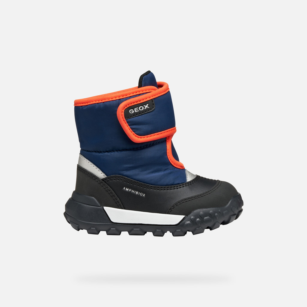 Winter boots TREKKYUP ABX BABY Navy/Orange - image number 1 | GEOX