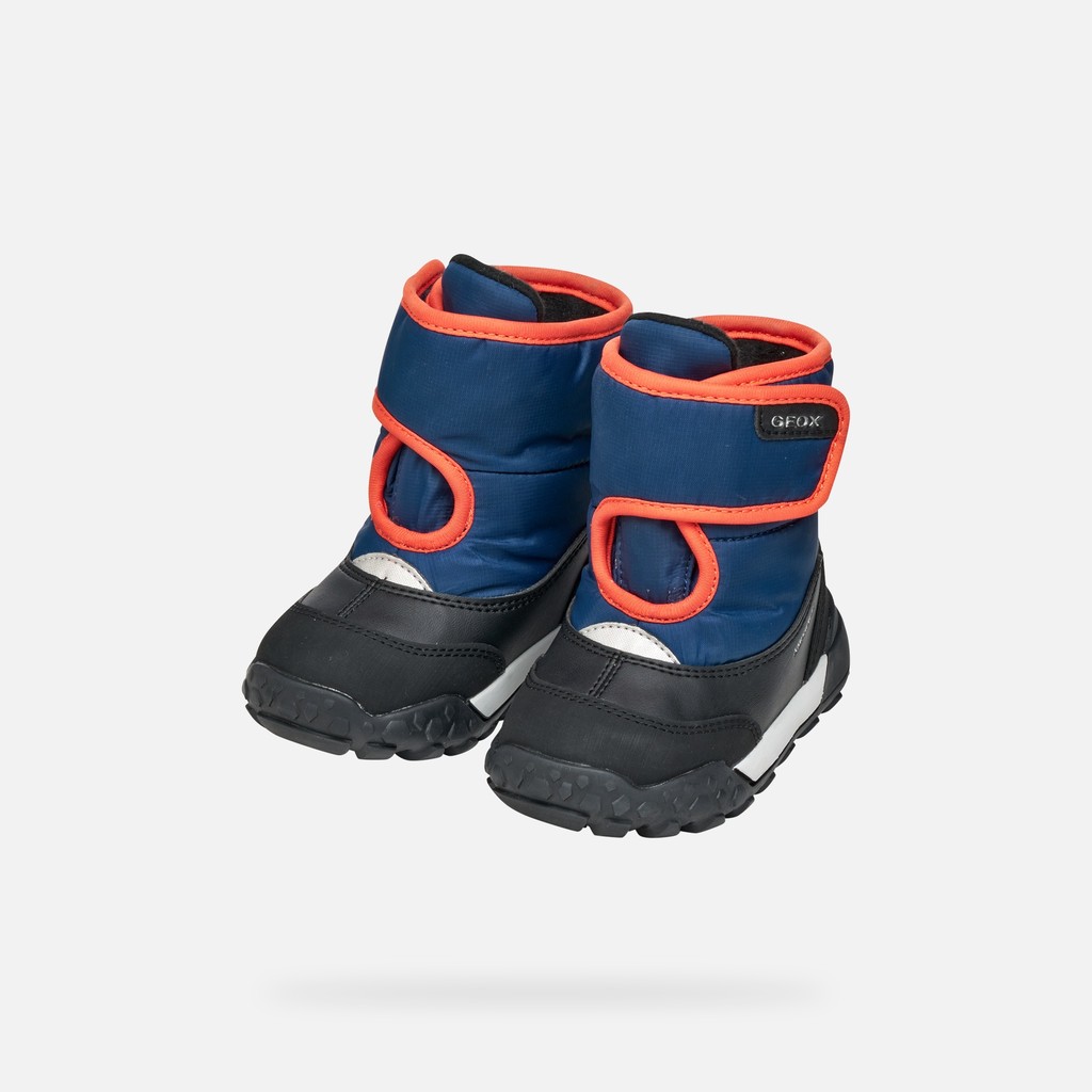 Winter boots TREKKYUP ABX BABY Navy/Orange - image number 7 | GEOX
