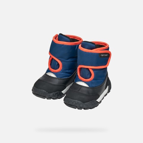 Winter boots TREKKYUP ABX BABY Navy/Orange - image number 7 | GEOX