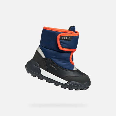 Winter boots TREKKYUP ABX BABY Navy/Orange | GEOX