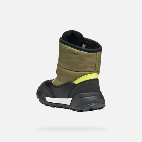 Winter boots TREKKYUP ABX BABY Mimetic/Lime - image number 3 | GEOX