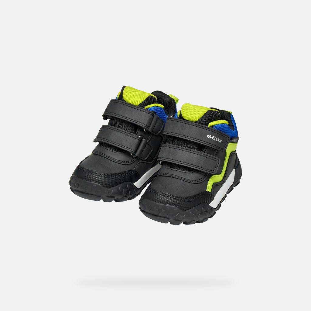 Botas de chuva TREKKYUP ABX BABY Preto/Verde fluo - image number 7 | GEOX