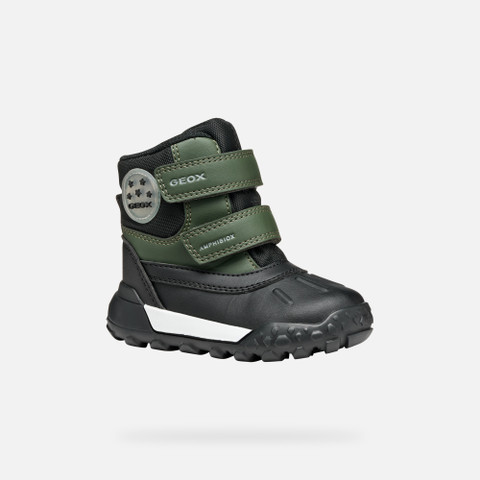 Winter boots TREKKYUP ABX BABY Dark Green/Black - image number 2 | GEOX