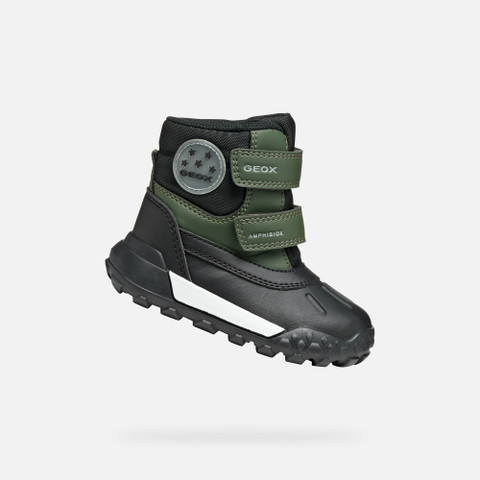 Winter boots TREKKYUP ABX BABY Dark Green/Black - image number 0 | GEOX