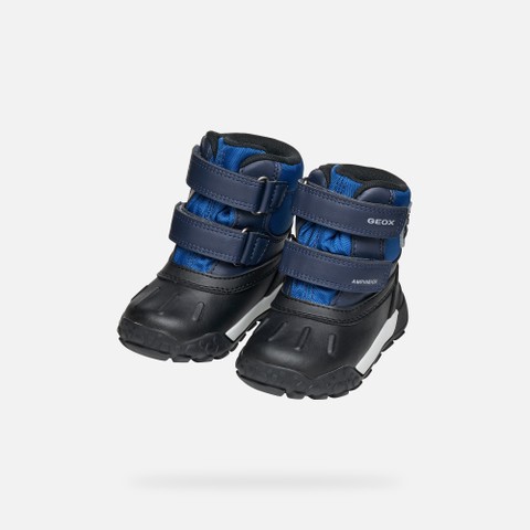 Winter boots TREKKYUP ABX BABY Navy/Jeans - image number 7 | GEOX