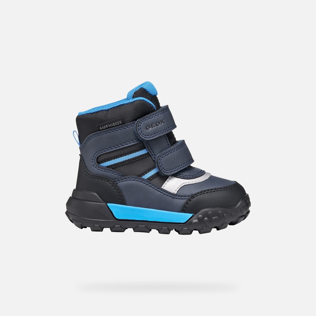 Waterproof ankle boots TREKKYUP ABX TODDLER BOY Black/Light Blue - image number 1 | GEOX