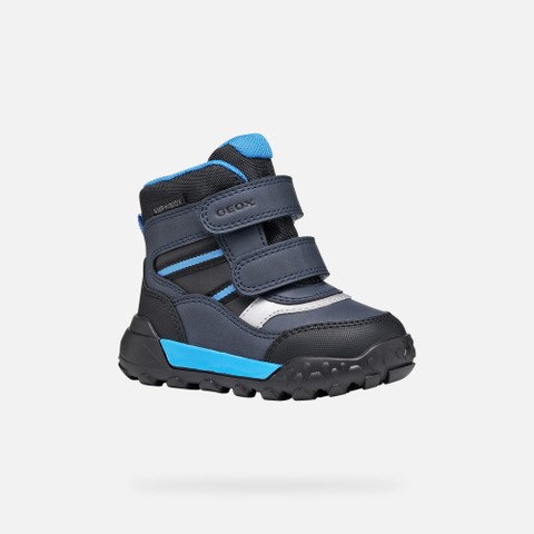 Waterproof ankle boots TREKKYUP ABX TODDLER BOY Black/Light Blue - image number 2 | GEOX