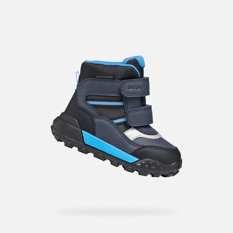 Waterproof ankle boots TREKKYUP ABX TODDLER BOY Black/Light Blue - image number 0 | GEOX