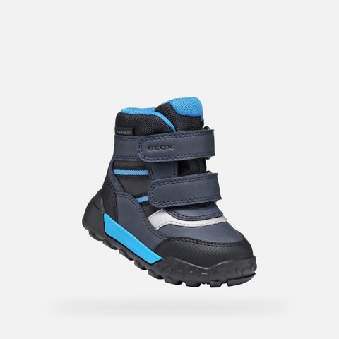Waterproof ankle boots TREKKYUP ABX TODDLER BOY Black/Light Blue - image number 4 | GEOX