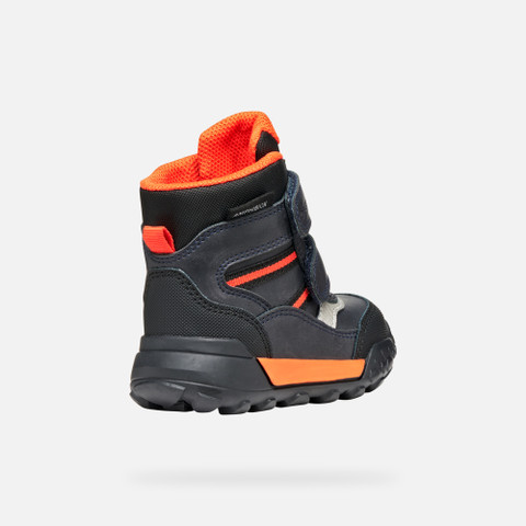 Winter boots TREKKYUP ABX TODDLER Navy/Orange - image number 4 | GEOX