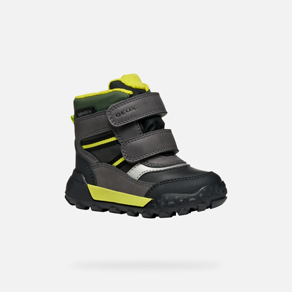 Waterproof boots TREKKYUP ABX TODDLER BOY Black/Fluo Green - image number 2 | GEOX
