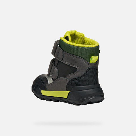 Waterproof boots TREKKYUP ABX TODDLER BOY Black/Fluo Green - image number 3 | GEOX