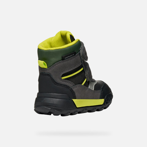 Waterproof boots TREKKYUP ABX TODDLER BOY Black/Fluo Green - image number 4 | GEOX