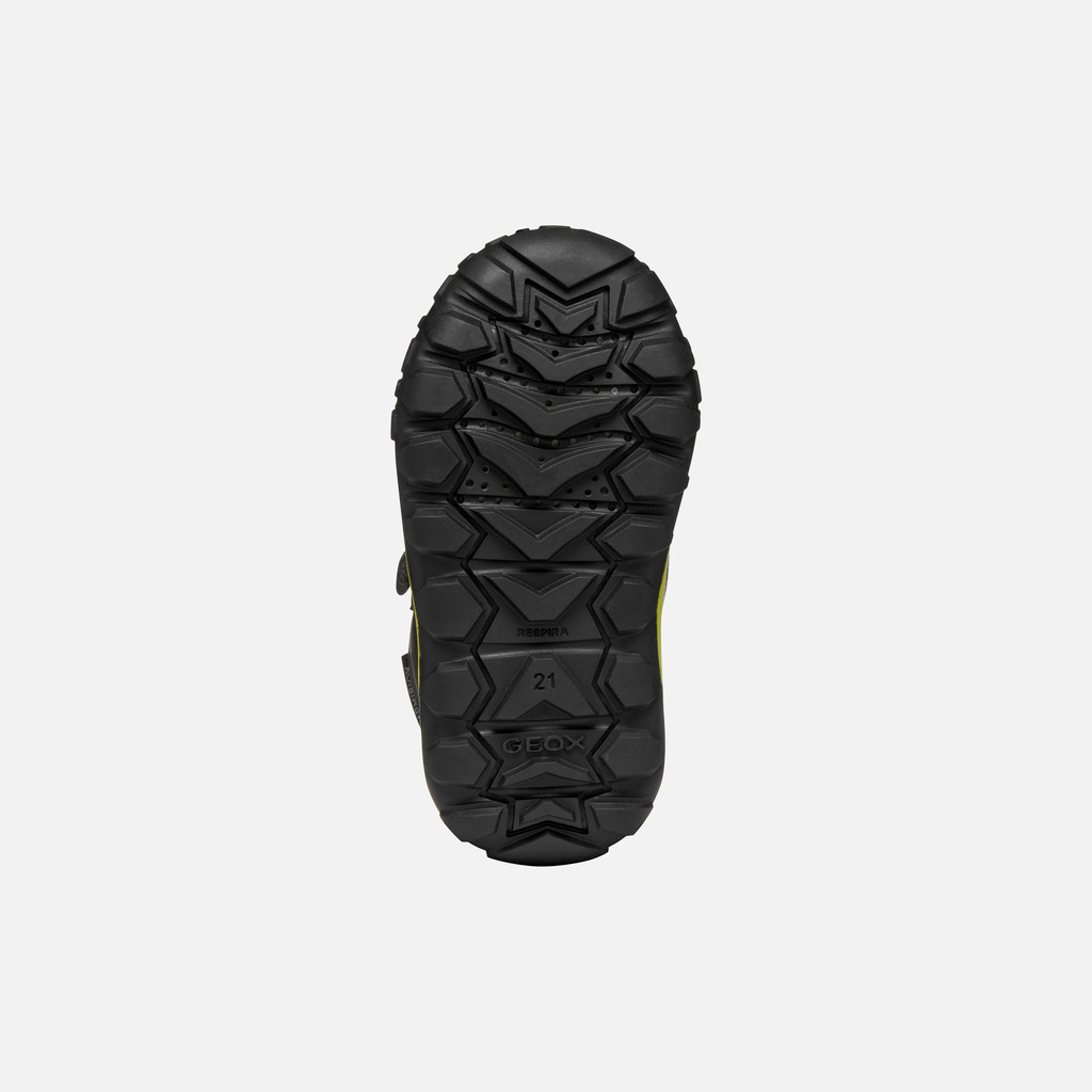 Waterproof boots TREKKYUP ABX TODDLER BOY Black/Fluo Green - image number 6 | GEOX