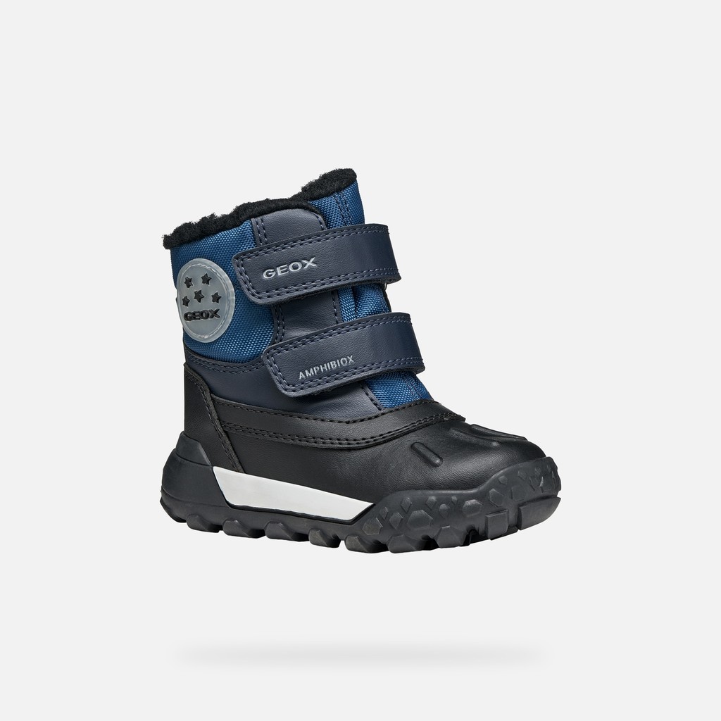 Waterproof ankle boots TREKKYUP ABX TODDLER BOY Navy/Jeans - image number 2 | GEOX