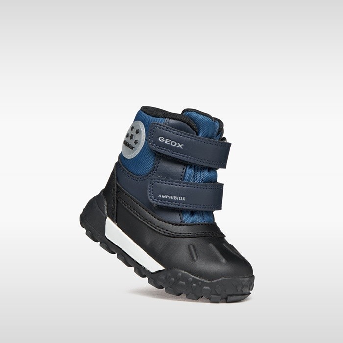 Waterproof ankle boots TREKKYUP ABX TODDLER BOY Navy/Jeans | GEOX