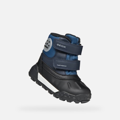 Waterproof ankle boots TREKKYUP ABX TODDLER BOY Navy/Jeans - image number 4 | GEOX
