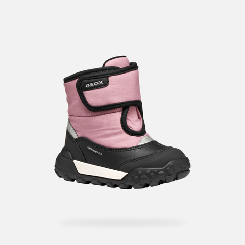 Winter boots TREKKYUP ABX BABY Black/Rose - image number 2 | GEOX
