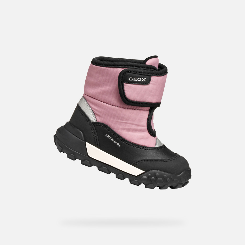 Winter boots TREKKYUP ABX BABY Black/Rose - image number 0 | GEOX