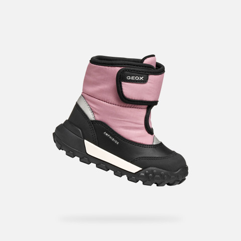 Winter boots TREKKYUP ABX BABY Black/Rose | GEOX