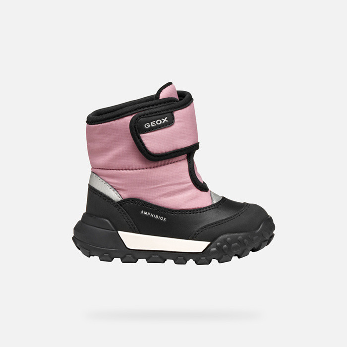 Winter boots TREKKYUP ABX BABY Black/Rose | GEOX