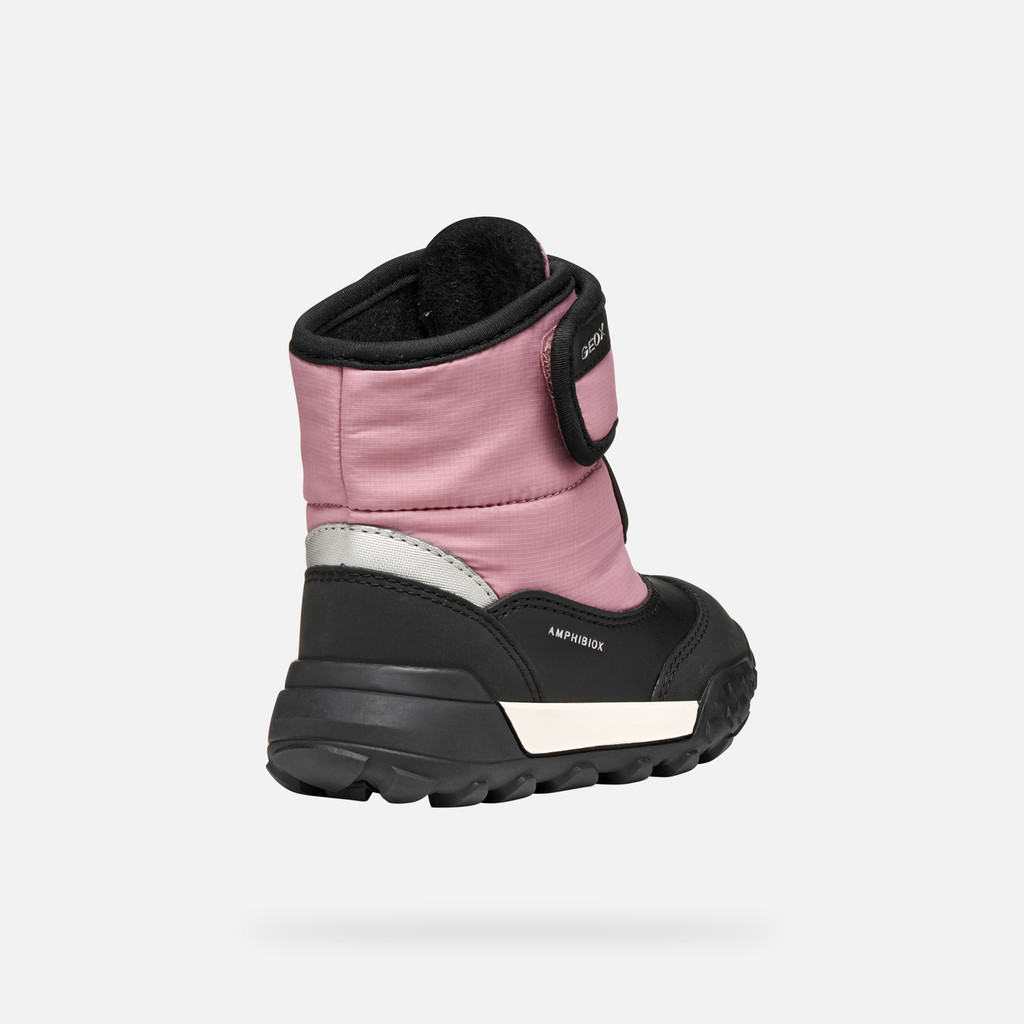 Winter boots TREKKYUP ABX BABY Black/Rose - image number 4 | GEOX