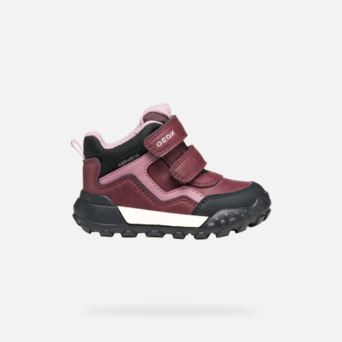 Winter boots TREKKYUP ABX BABY Burgundy/Rose - image number 1 | GEOX