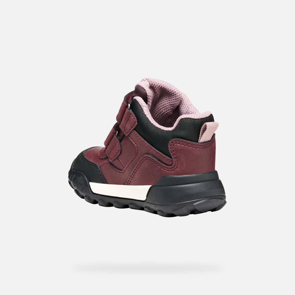 Winter boots TREKKYUP ABX BABY Burgundy/Rose - image number 3 | GEOX