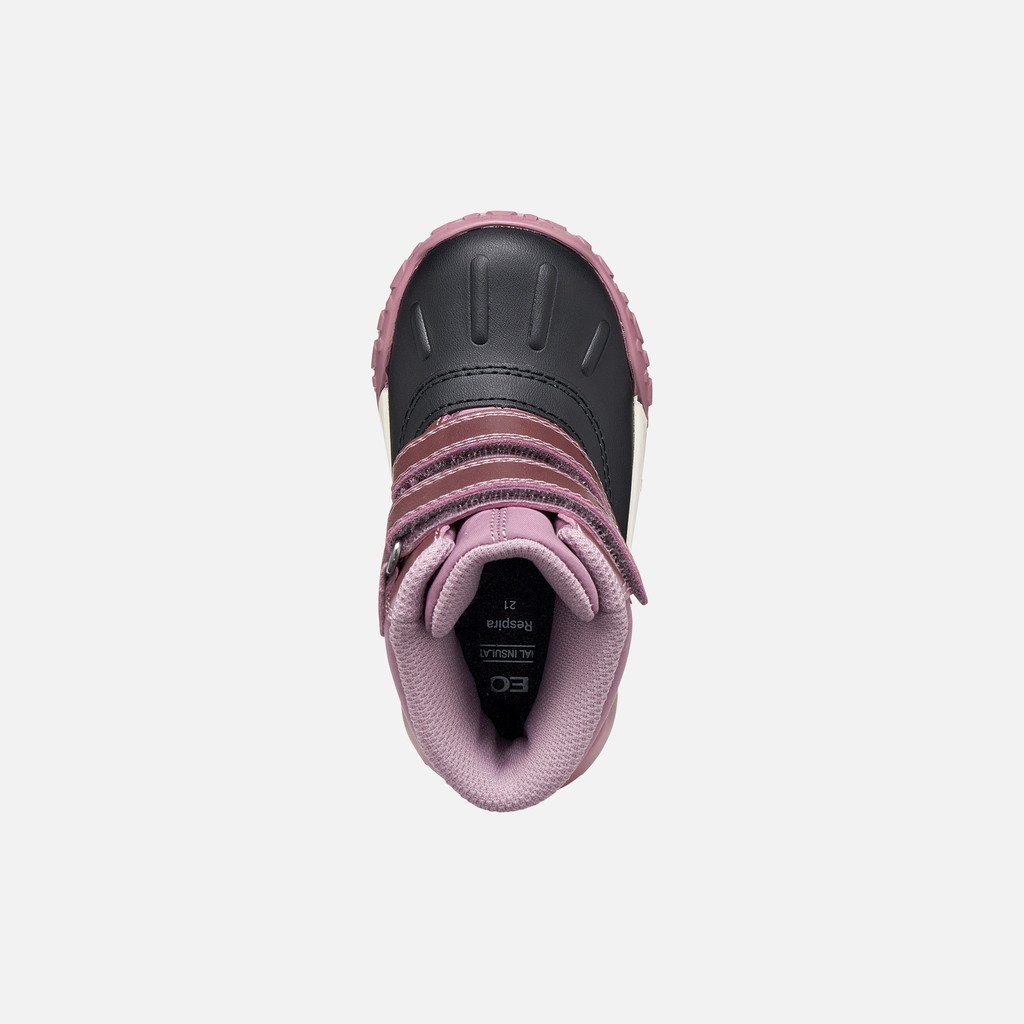 Waterproof snow ankle boots TREKKYUP ABX TODDLER GIRL Dark Pink - image number 5 | GEOX
